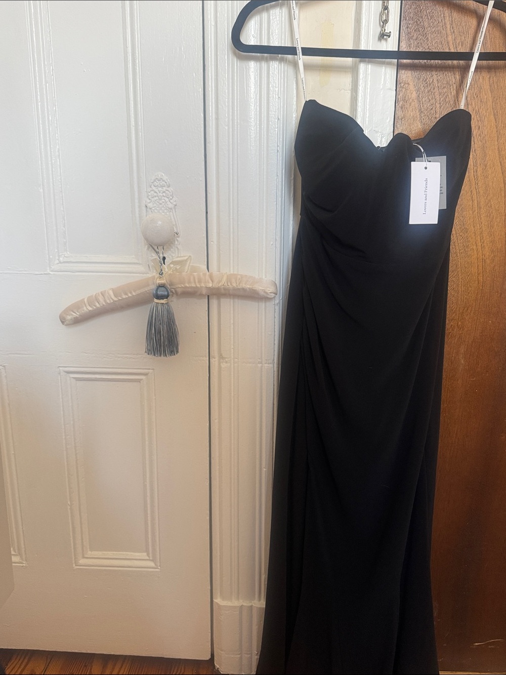NWT Lovers + Friends Kim Gown - Strapless Black Sweetheart Gown